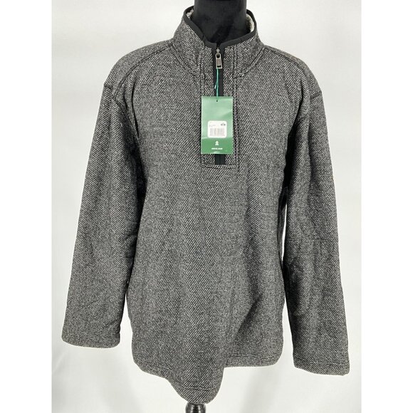 Orvis Men's XL Fully Lined Gray Pullover 1/4 Zip Shirt Sweater Pockets #1526440 - Picture 2 of 9